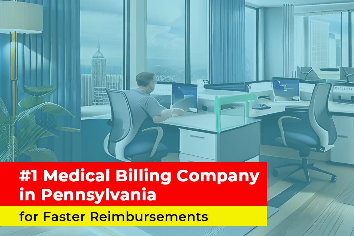The leading medical billing company in Pennsylvania, bustling office with dedicated employees